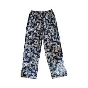 NWT‎ $55 Ted Baker Men's Loungewear Dark Blue Luxe Pop Woven Pants Cotton XL